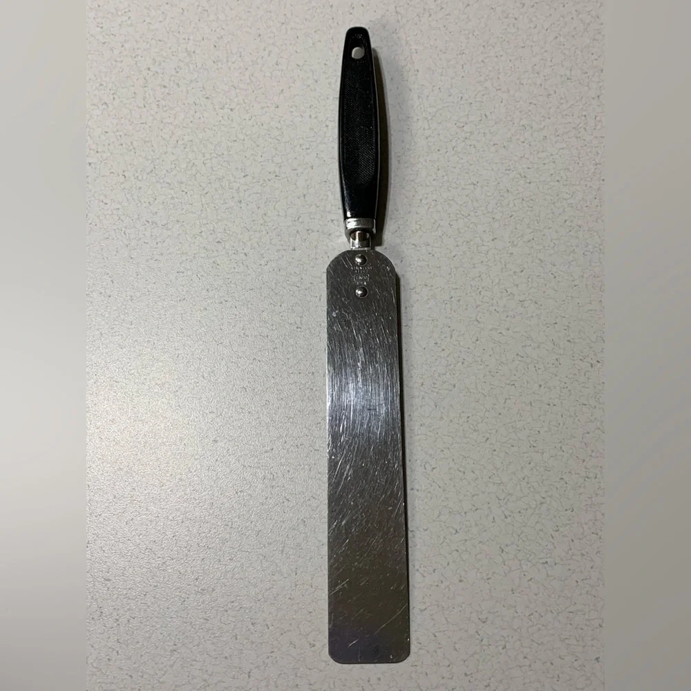 EKCO Flat Cake Frosting Spreader Vintage USA Stainless Steel 12” Mid-century MCM